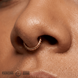 Tokyo – 14K Gold Studded Clicker Ring - piercing - zone.com