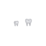 Tooth – 14K Gold Threadless & Threaded End - piercing - zone.com