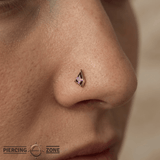 Transcend – Amethyst – 14K Gold Threadless End - piercing - zone.com