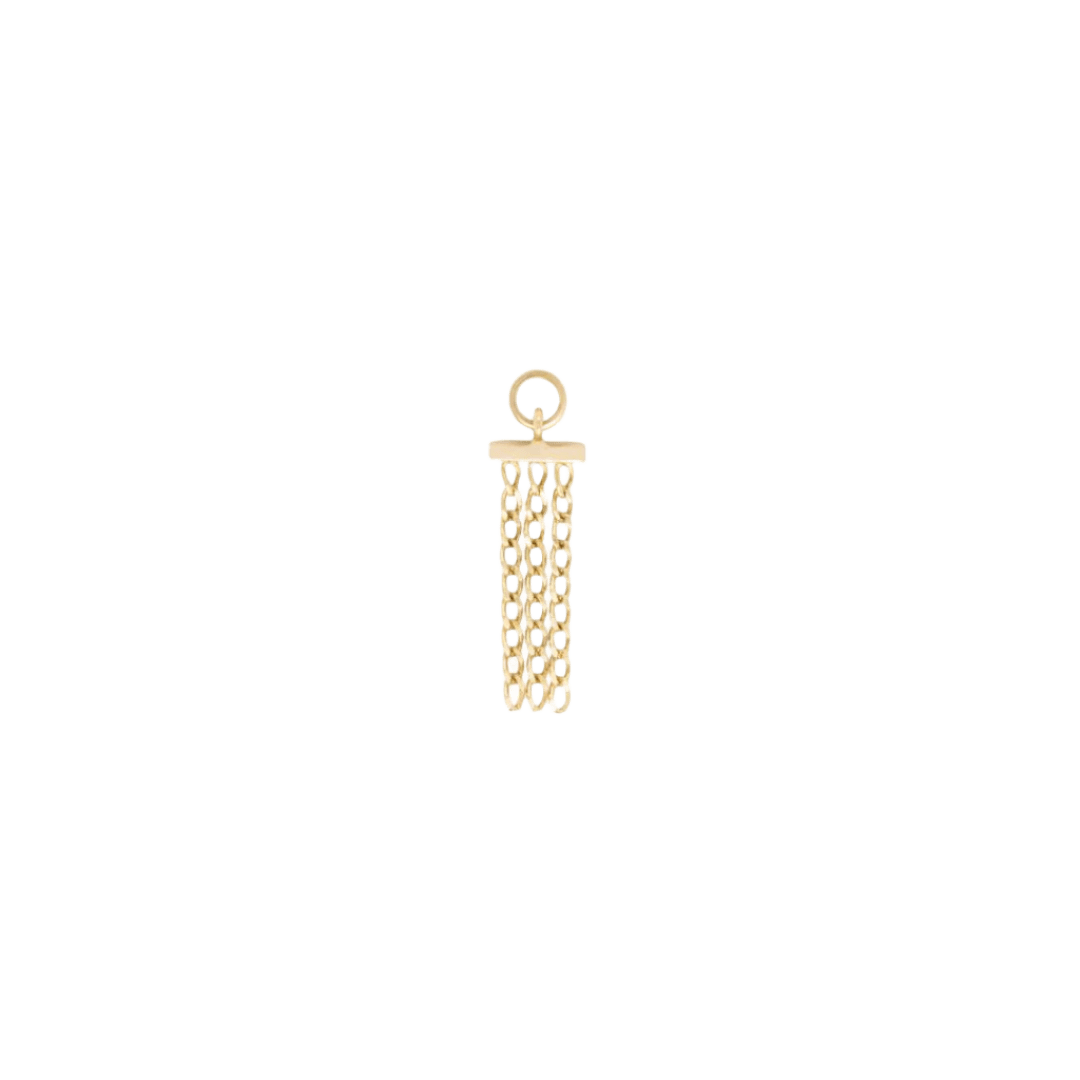 Transform – Triple Chain – 14K Gold Charm - piercing - zone.com