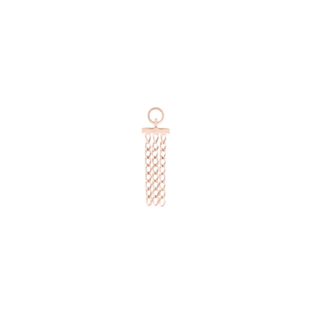 Transform – Triple Chain – 14K Gold Charm - piercing - zone.com