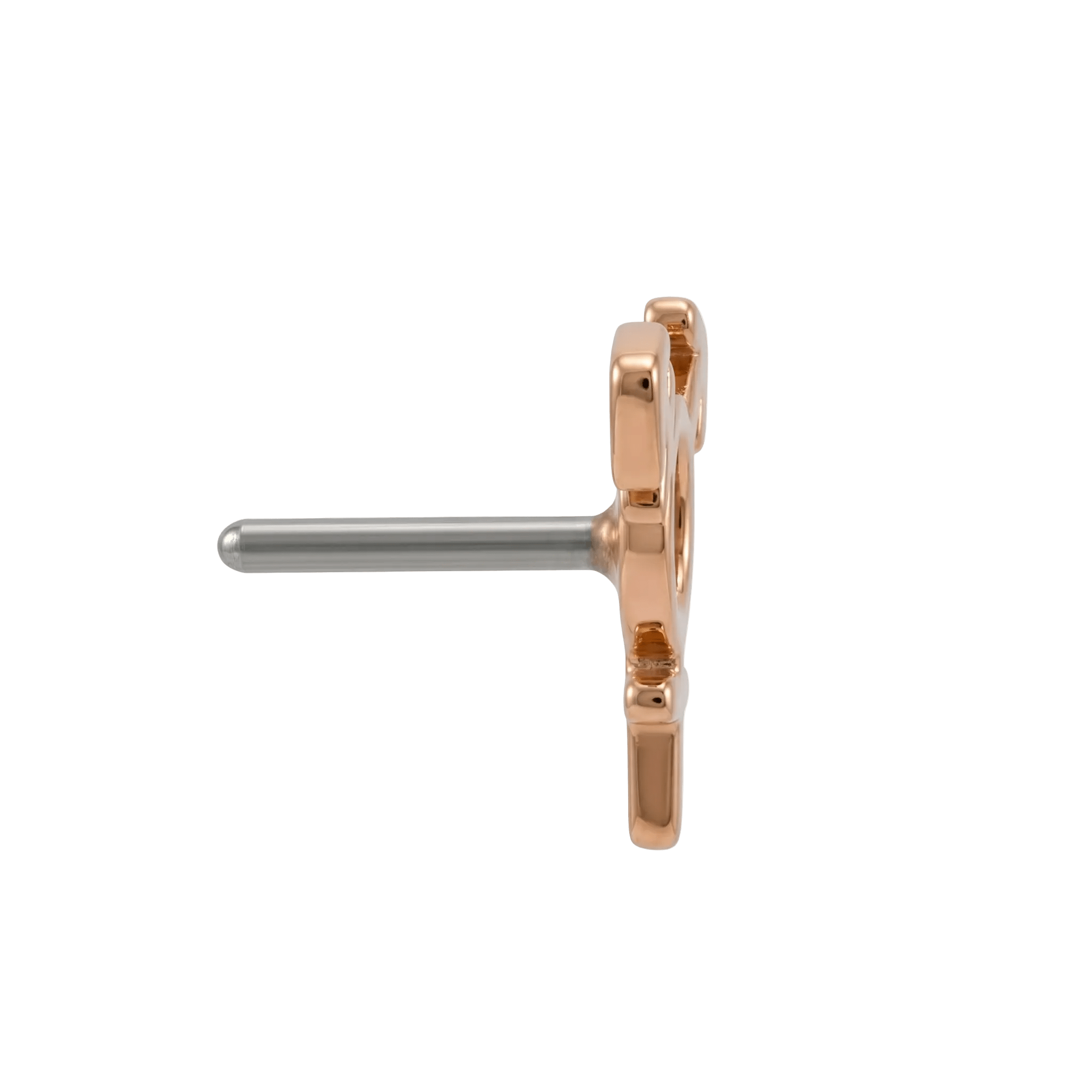 Transgender Symbol - 14K Gold Threadless/Threaded End - piercing - zone.com