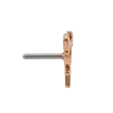 Transgender Symbol - 14K Gold Threadless/Threaded End - piercing - zone.com