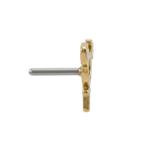 Transgender Symbol - 14K Gold Threadless/Threaded End - piercing - zone.com