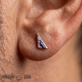 Transmission – Amethyst – 14K Gold Threadless End - piercing - zone.com