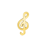 Treble Clef – 14K Gold Threadless End - piercing - zone.com
