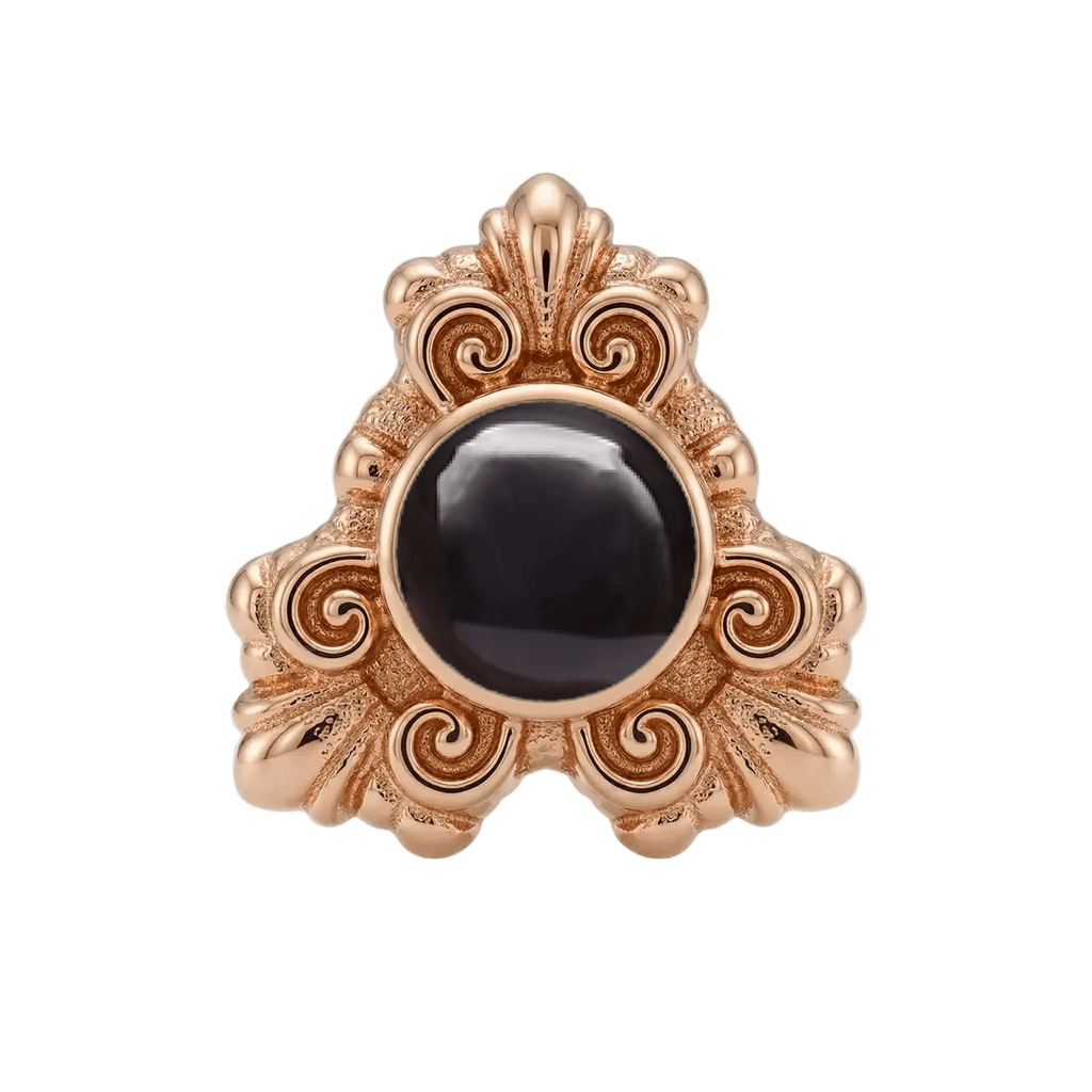 Triangle Elegance - 14K Gold Threadless/Threaded - piercing-zone.com