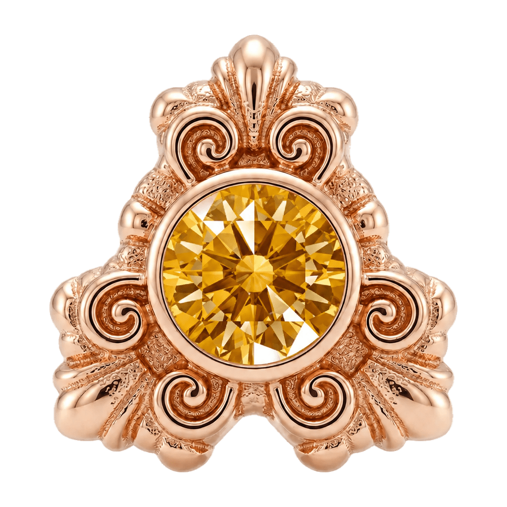 Triangle Elegance - 14K Gold Threadless/Threaded - piercing-zone.com
