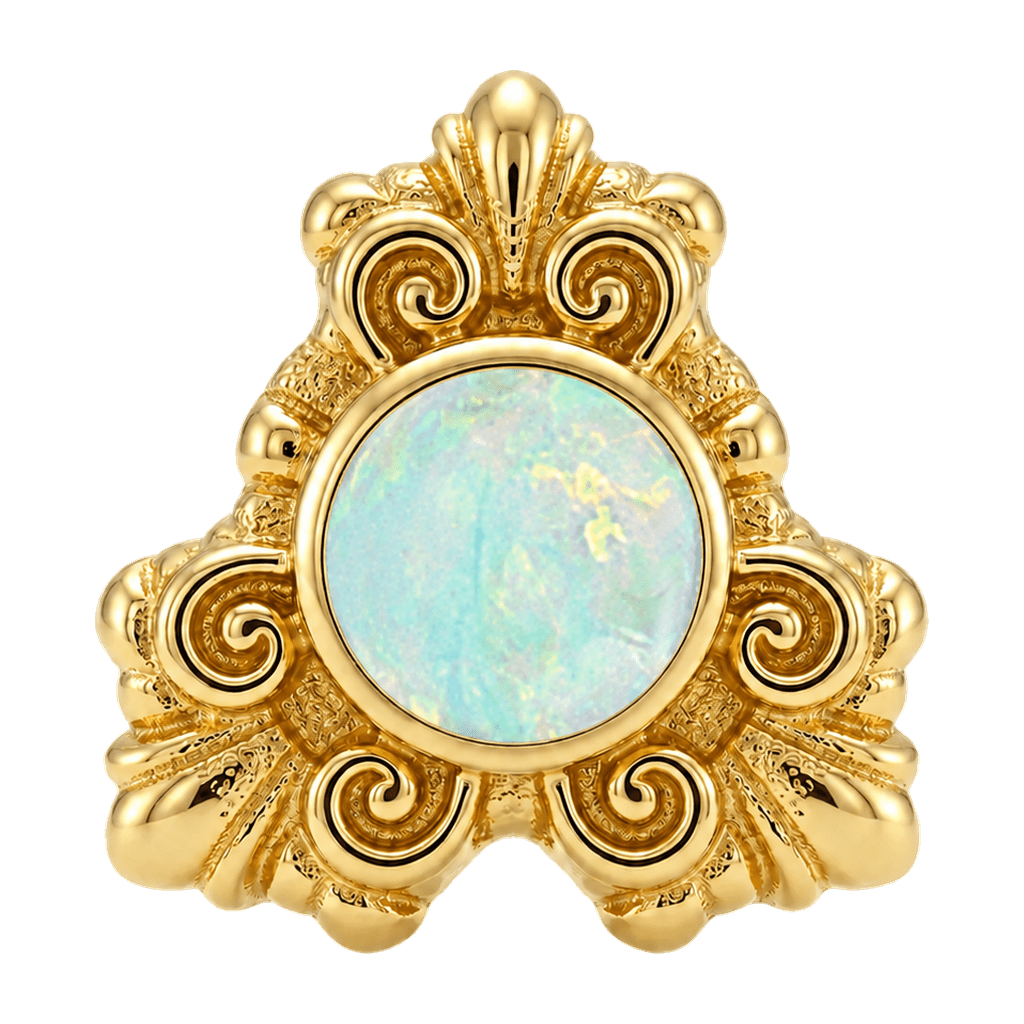 Triangle Elegance - 14K Gold Threadless/Threaded - piercing-zone.com