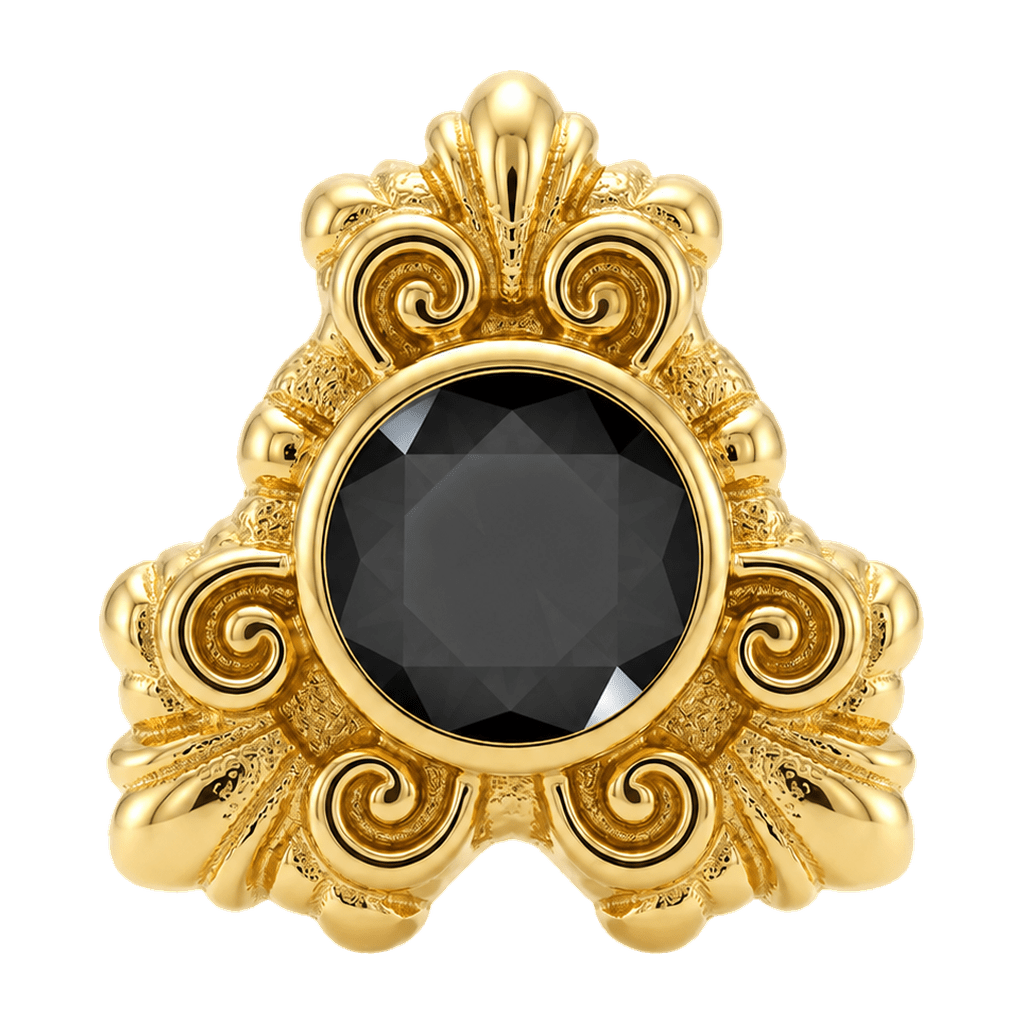 Triangle Elegance - 14K Gold Threadless/Threaded - piercing-zone.com