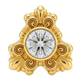 Triangle Elegance - 14K Gold Threadless/Threaded - piercing-zone.com