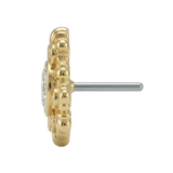 Triangle Elegance - 14K Gold Threadless/Threaded - piercing - zone.com