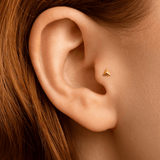 Triangle Pyramid – 14K Gold Geometric Threadless End - piercing - zone.com