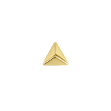 Triangle Pyramid – 14K Gold Geometric Threadless End - piercing - zone.com