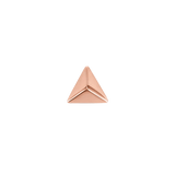 Triangle Pyramid – 14K Gold Geometric Threadless End - piercing - zone.com
