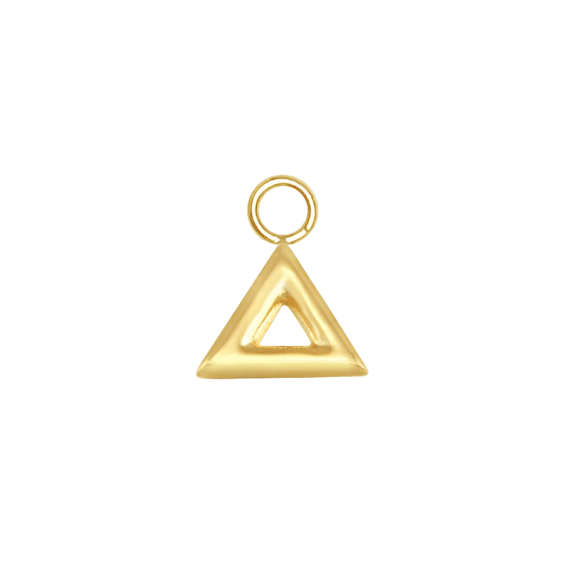 Triangle Trim – 14K & 18K Gold Charm - piercing - zone.com