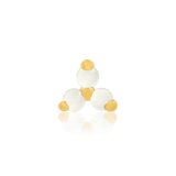 Trinity CZ – 14K Gold Three - Stone Threadless End - piercing - zone.com