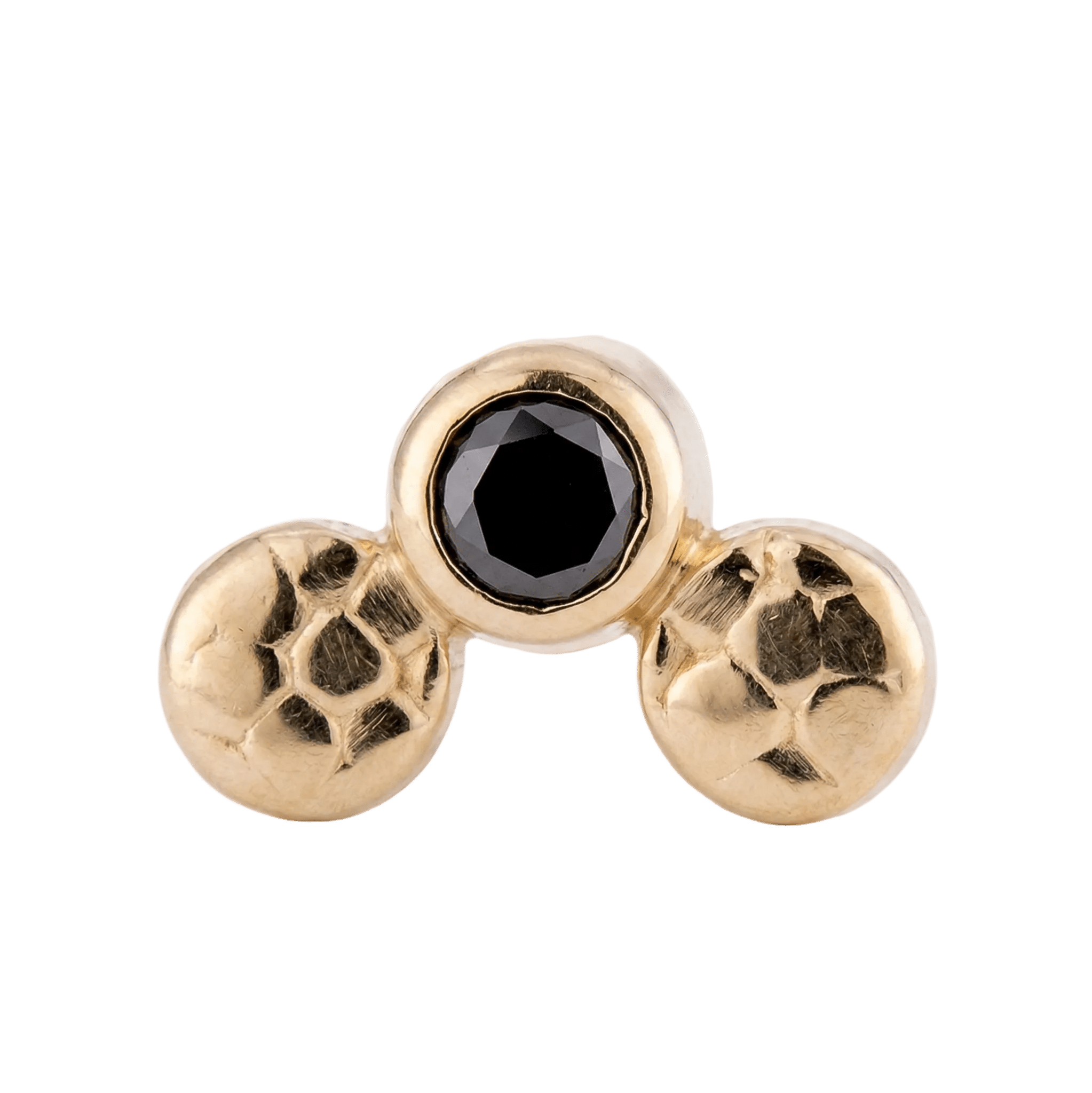 Trio - 14K Gold Threadless/Threaded - piercing - zone.com