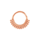 Triple - Sided Clicker - 14K/18K Gold Gem Clicker Ring - piercing - zone.com