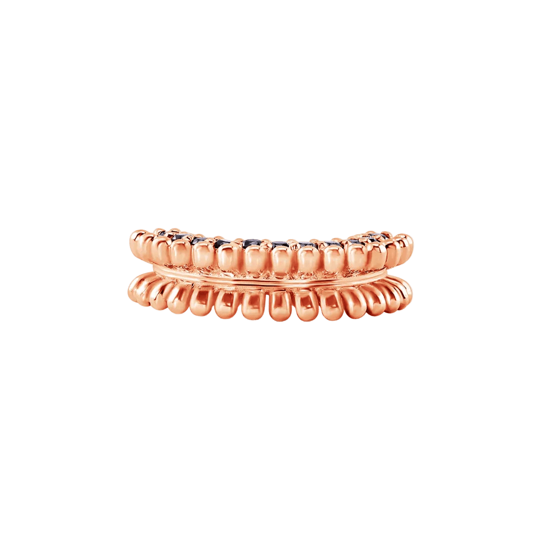 Triple - Sided Clicker - 14K/18K Gold Gem Clicker Ring - piercing - zone.com