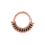 Triple-Sided Clicker - 14K/18K Gold Gem Clicker Ring - piercing-zone.com