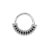 Triple-Sided Clicker - 14K/18K Gold Gem Clicker Ring - piercing-zone.com