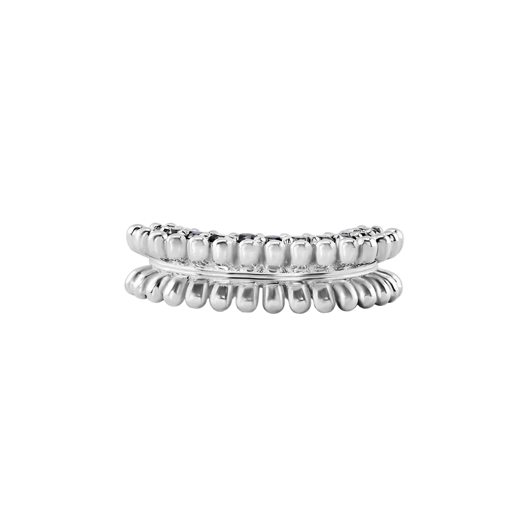 Triple - Sided Clicker - 14K/18K Gold Gem Clicker Ring - piercing - zone.com