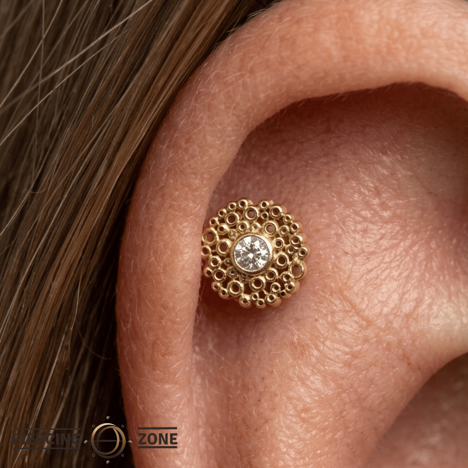 Trypo - 14K Gold Threadless/Threaded - piercing - zone.com