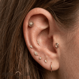 Trypo - 14K Gold Threadless/Threaded - piercing - zone.com