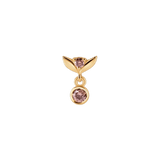 Tulip Dangle Bezel – 14K Gold Threadless/Threaded End - piercing-zone.com
