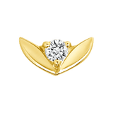 Tulip – 14K Gold Threadless/Threaded End - piercing-zone.com