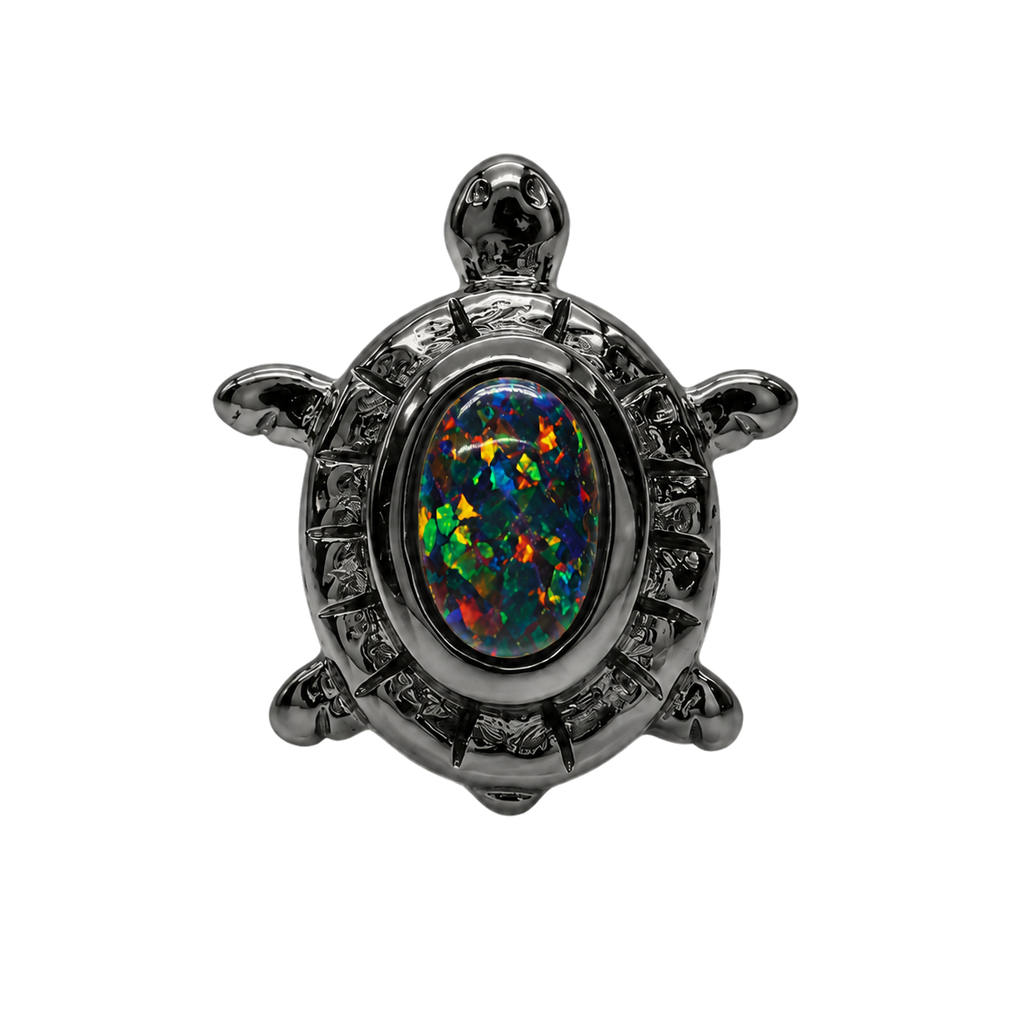 Turtle – 14K Gold Threadless/Threaded End