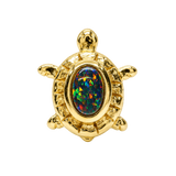 Turtle – 14K Gold Threadless/Threaded End