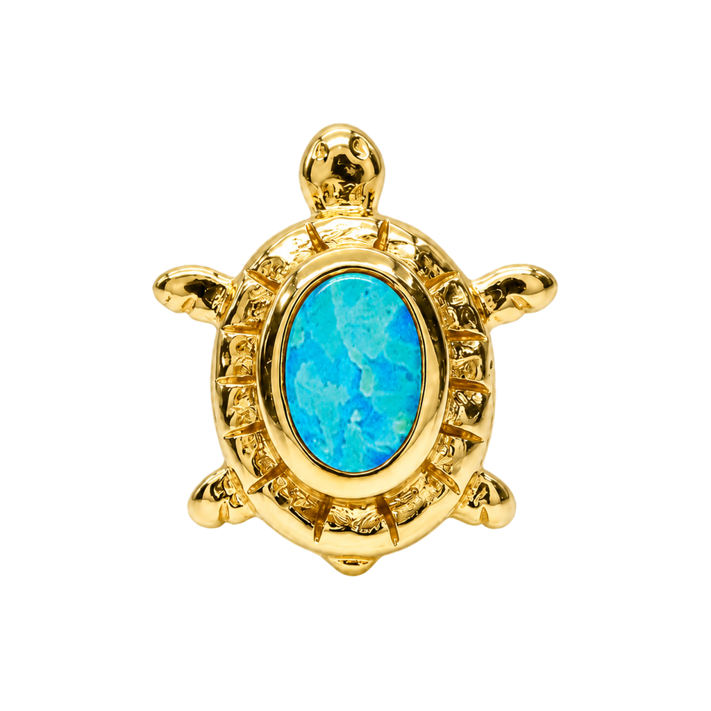 Turtle – 14K Gold Threadless/Threaded End
