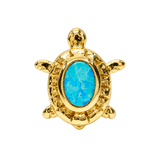 Turtle – 14K Gold Threadless/Threaded End
