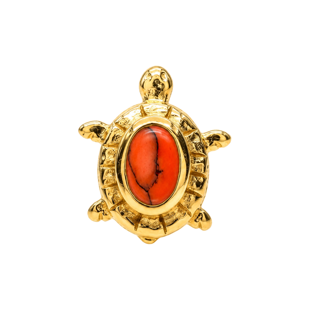 Turtle – 14K Gold Threadless/Threaded End