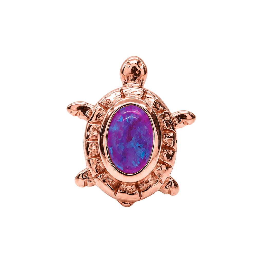 Turtle – 14K Gold Threadless/Threaded End