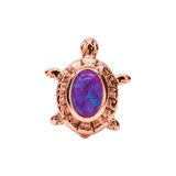 Turtle – 14K Gold Threadless/Threaded End