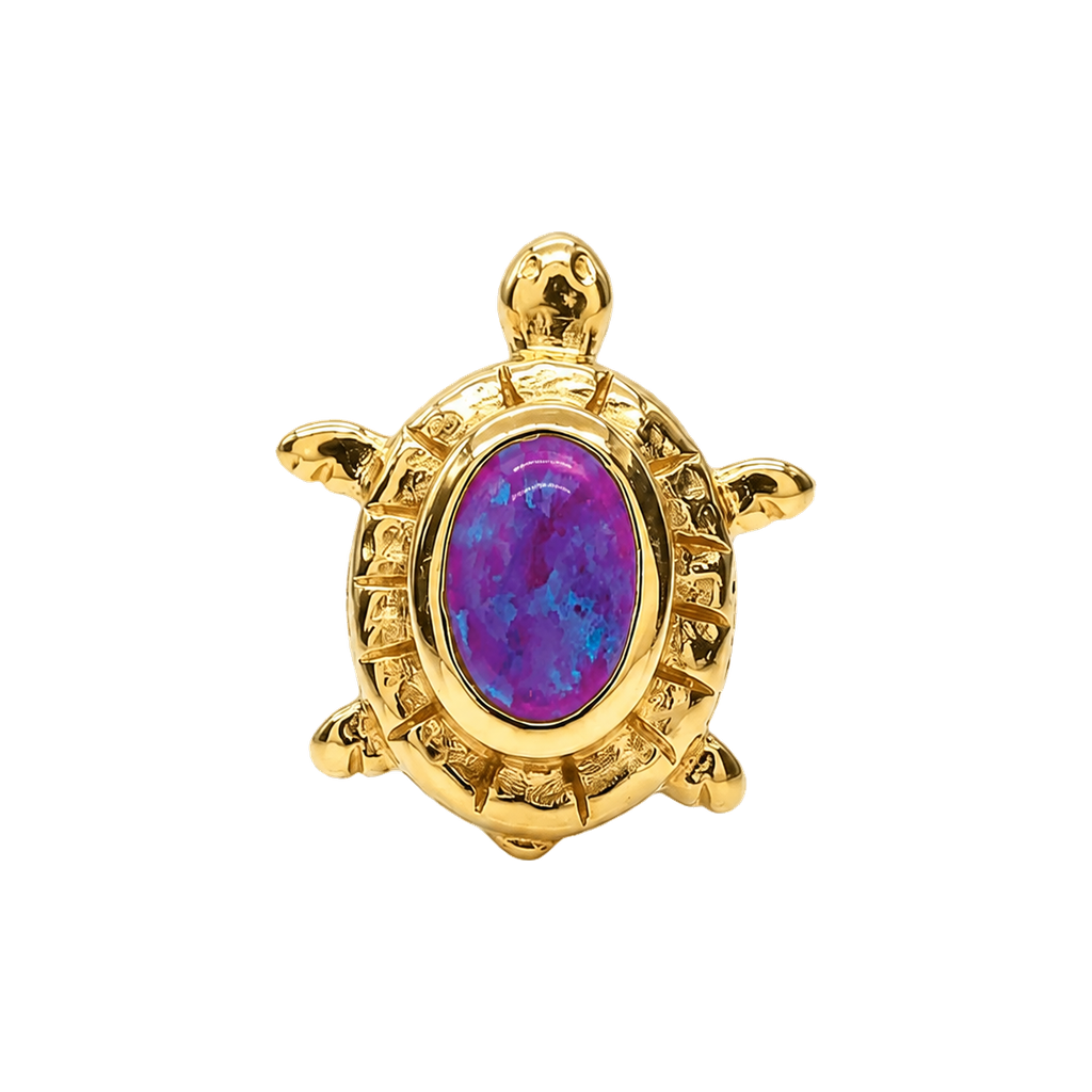 Turtle – 14K Gold Threadless/Threaded End