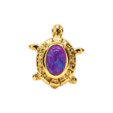 Turtle – 14K Gold Threadless/Threaded End