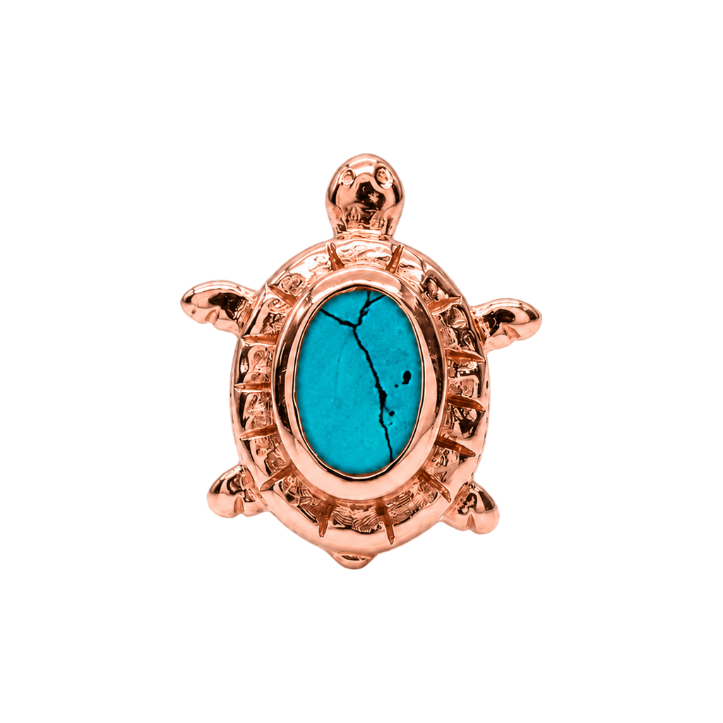Turtle – 14K Gold Threadless/Threaded End