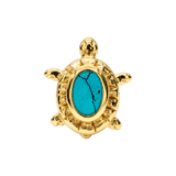 Turtle – 14K Gold Threadless/Threaded End