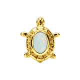 Turtle – 14K Gold Threadless/Threaded End