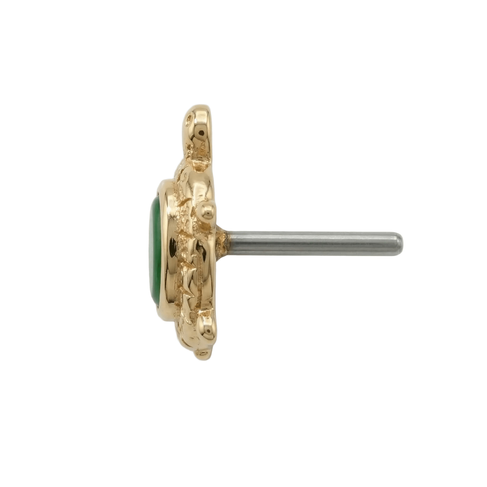 Turtle – 14K Gold Threadless/Threaded End - piercing - zone.com