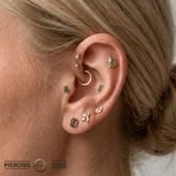 Turtle – 14K Gold Threadless/Threaded End - piercing - zone.com