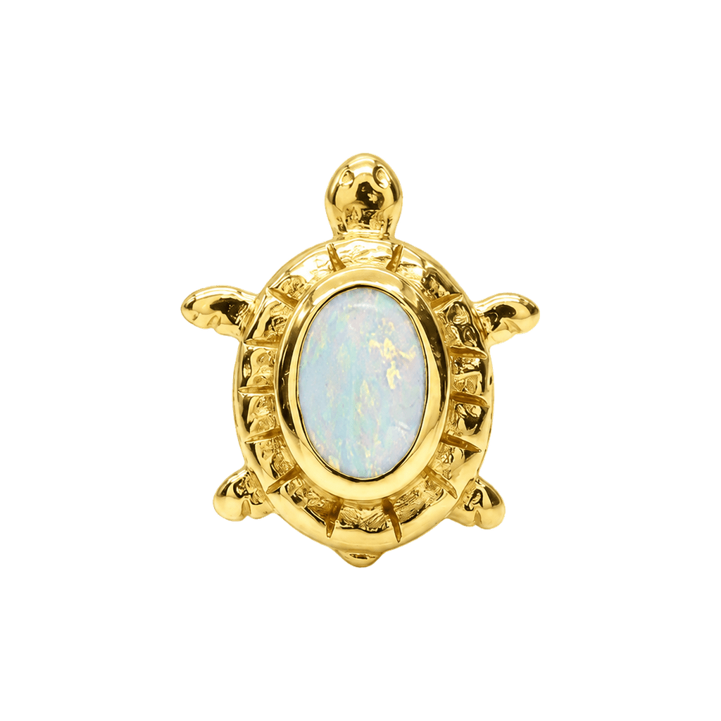 Turtle – 14K Gold Threadless/Threaded End - piercing-zone.com