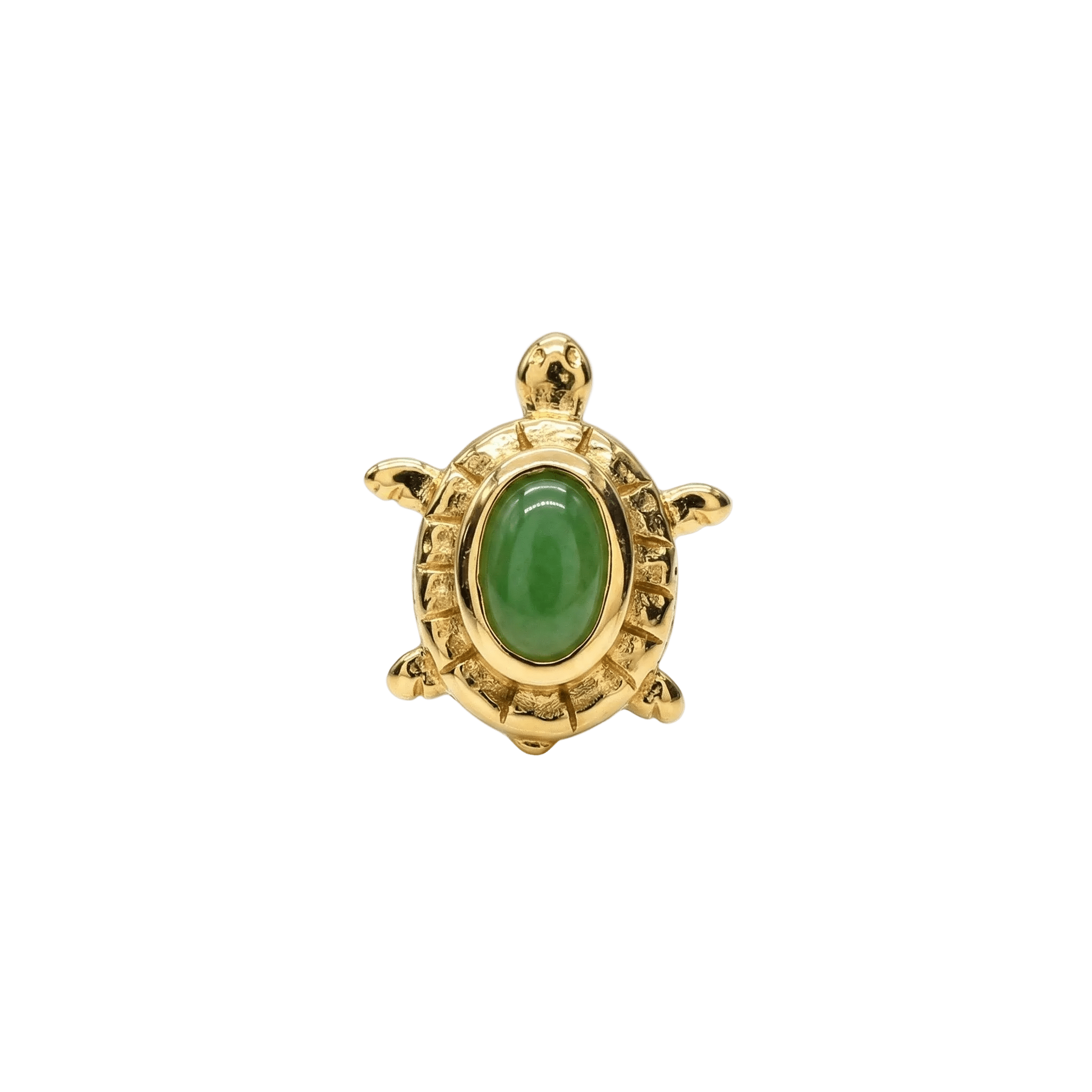 Turtle – 14K Gold Threadless/Threaded End - piercing - zone.com