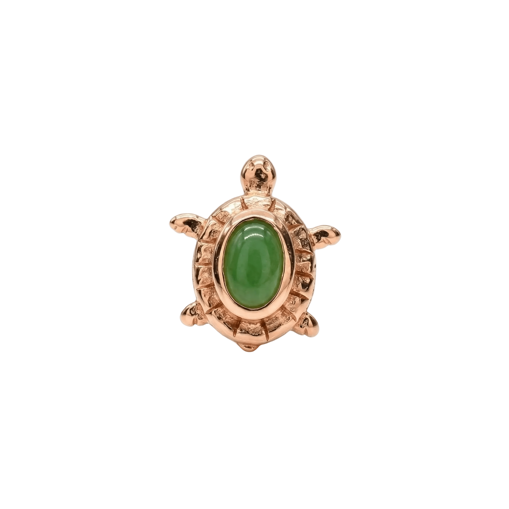 Turtle – 14K Gold Threadless/Threaded End - piercing - zone.com