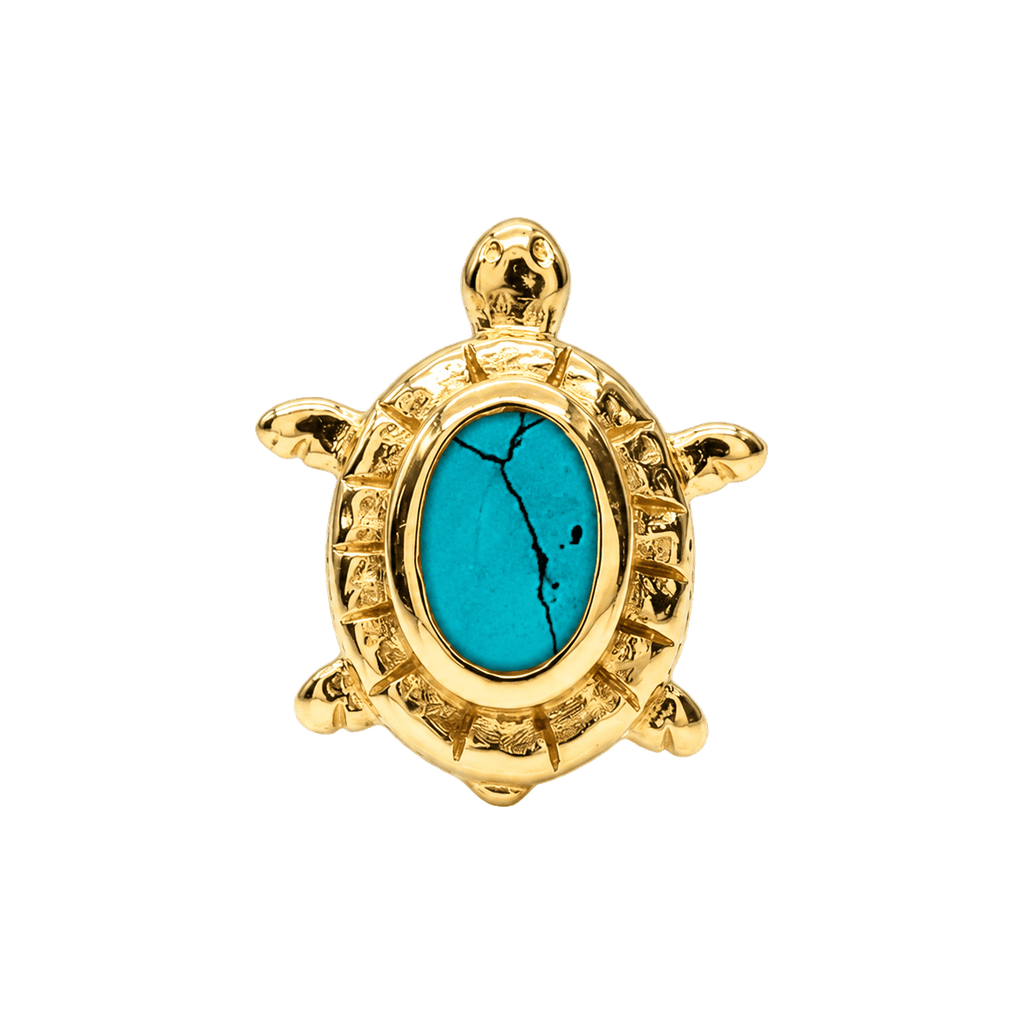 Turtle – 14K Gold Threadless/Threaded End - piercing-zone.com