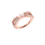 Tuxedo Seamless Ring – 14K Gold Precision-Set Gemline Design